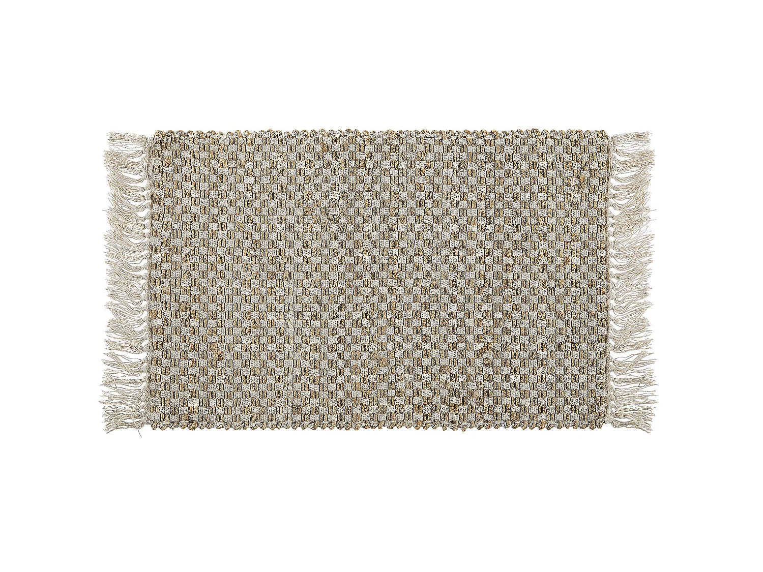Vloerkleed ZERDALI 50 x 80 cm Jute Beige