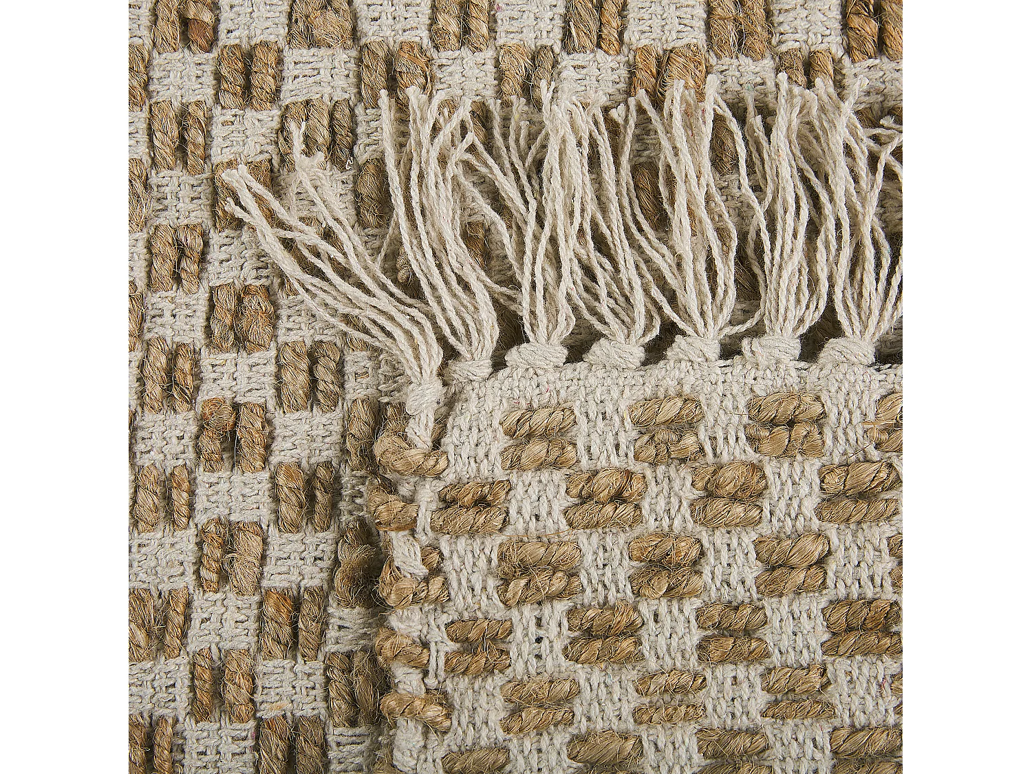 Vloerkleed ZERDALI 50 x 80 cm Jute Beige