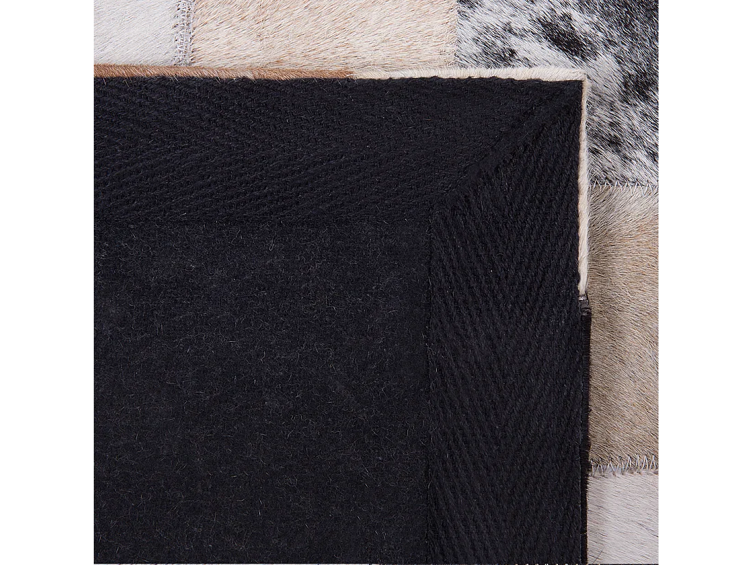 Vloerkleed RIZE 80 x 150 cm Leer Multicolor