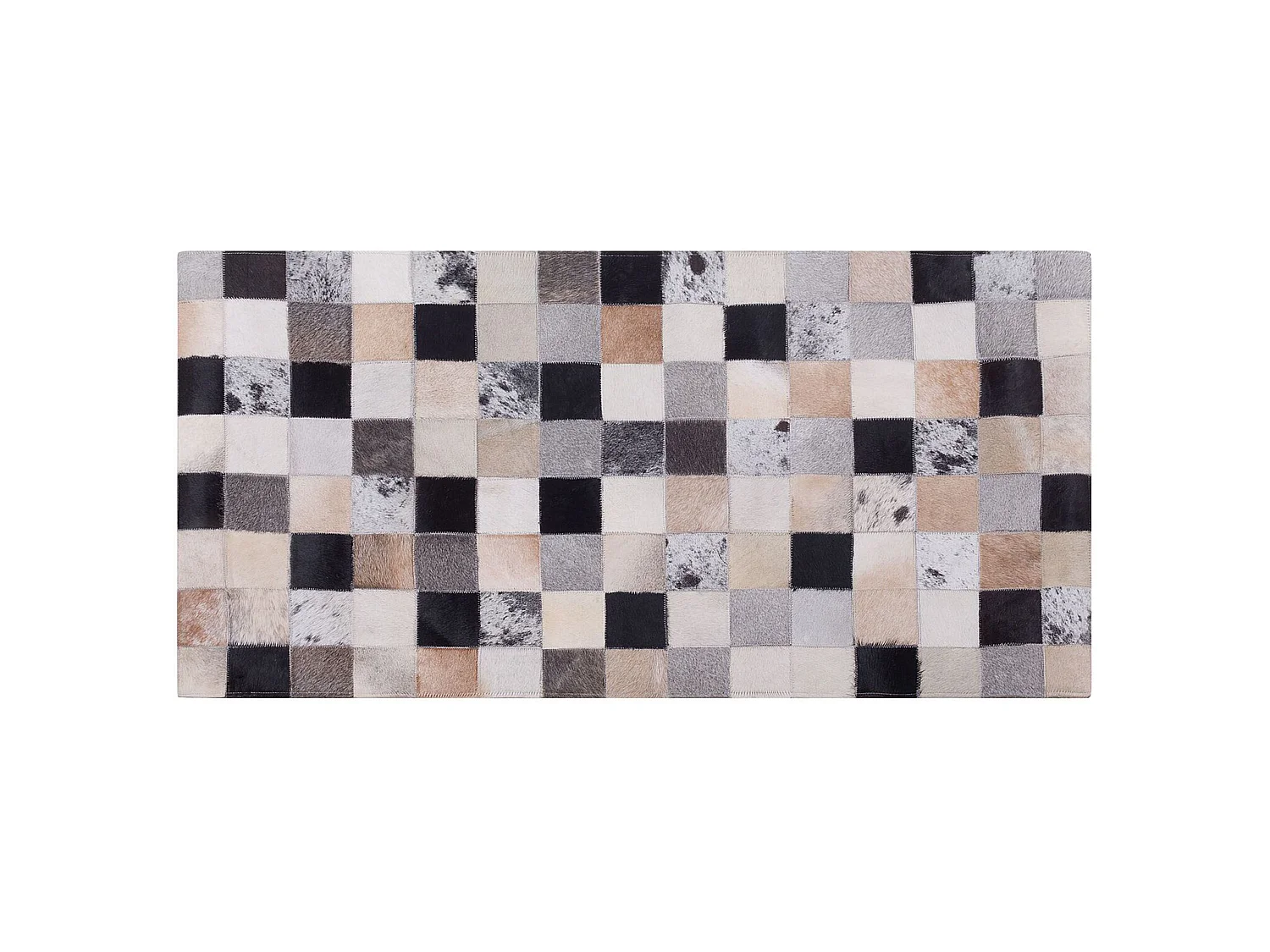 Tapis RIZE 80 x 150 cm Cuir Multicolore