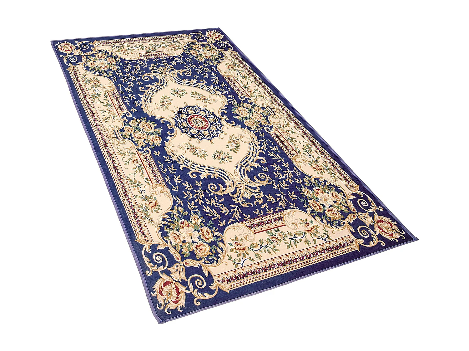 Tapis baroque bleu marine 80 x 150 cm GAZIANTEP