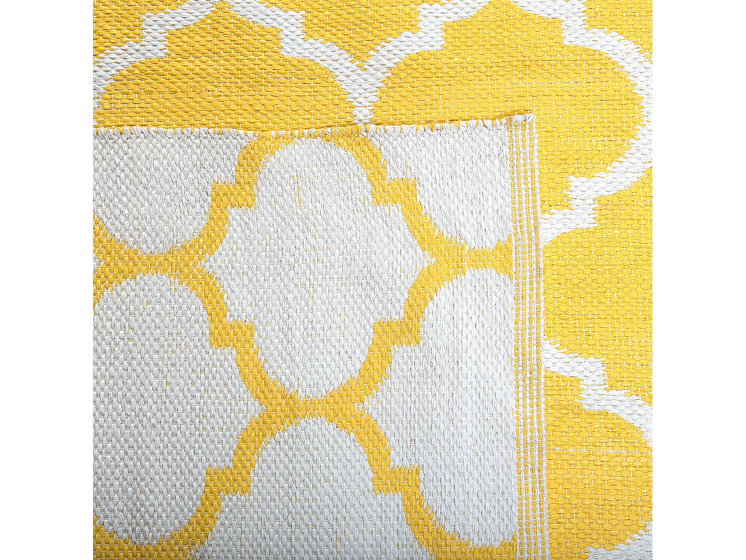 Tuintapijt AKSU 140 x 200 cm Geel Dubbelzijdig