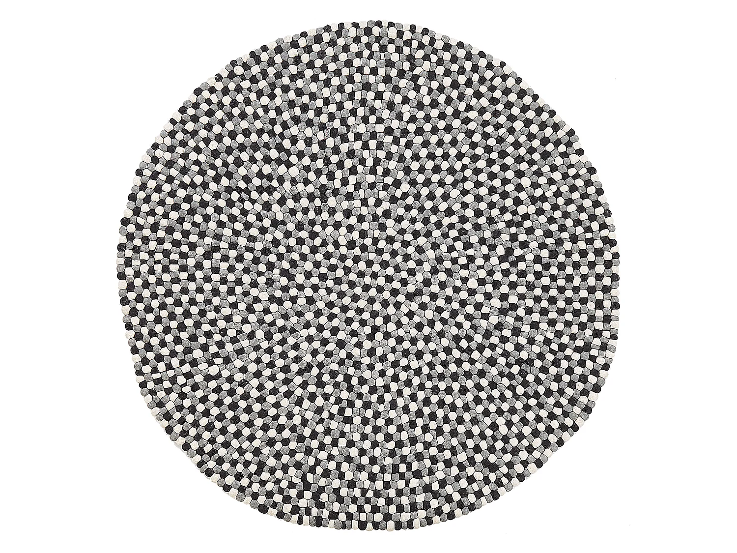 Vloerkleed wol meerkleurig ø 140 cm PENEK
