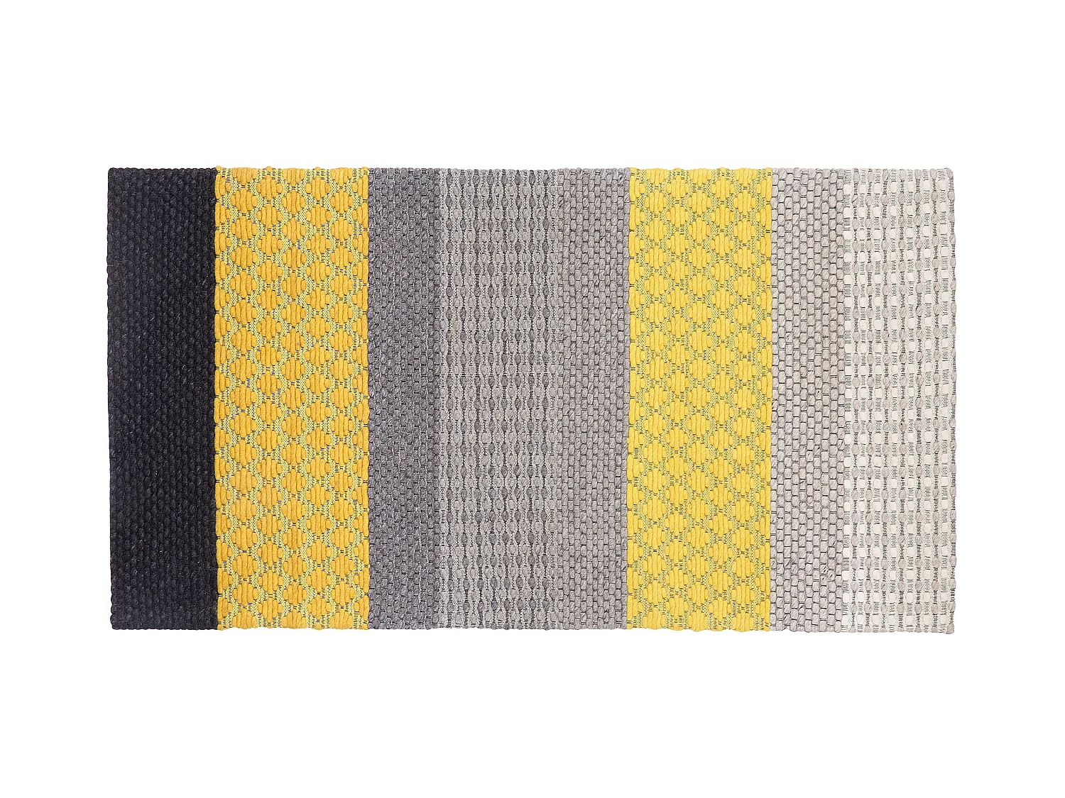 Tapis AKKAYA Jaune 80 x 150 cm Laine