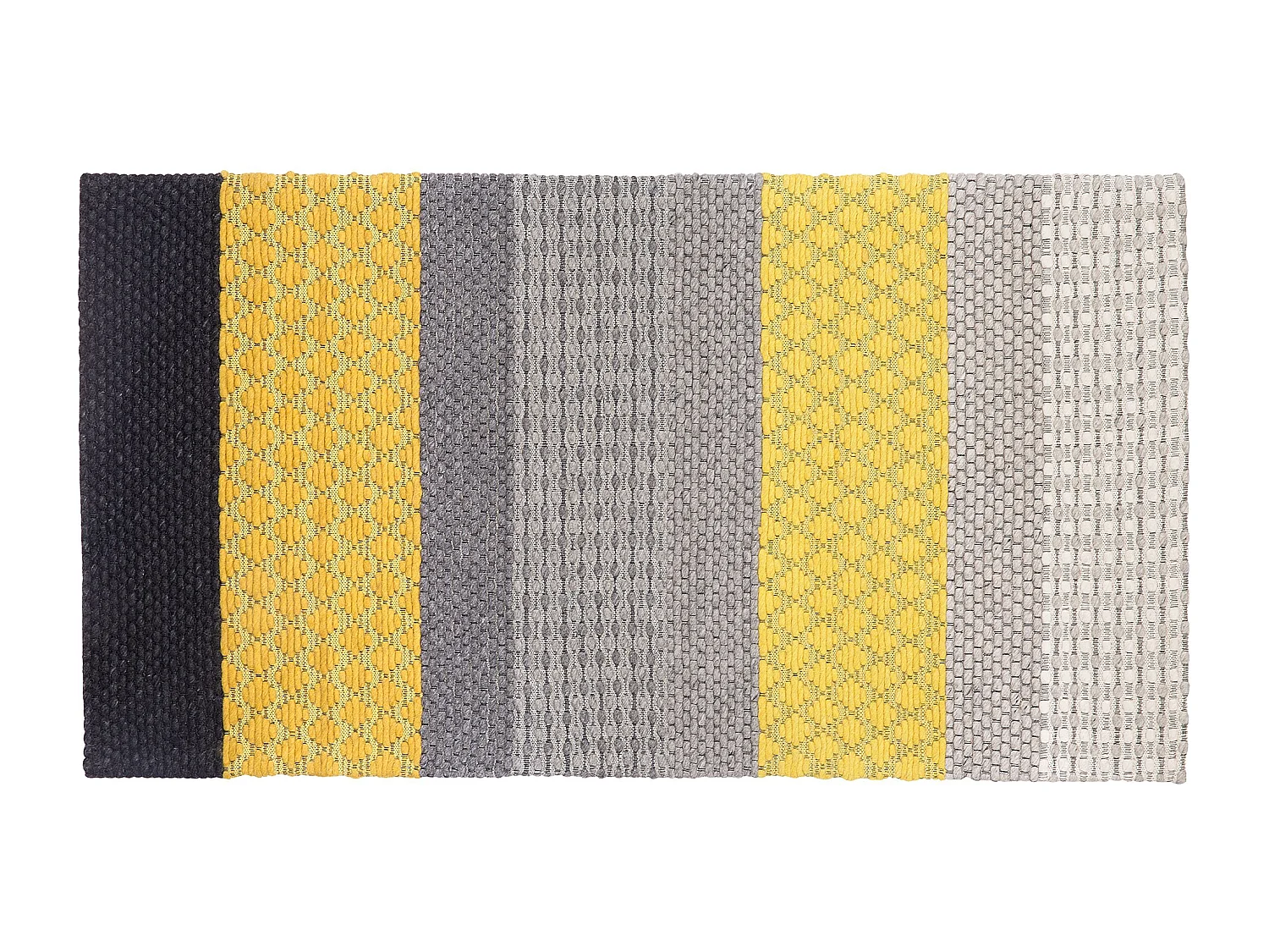 Tapis AKKAYA Jaune 80 x 150 cm Laine