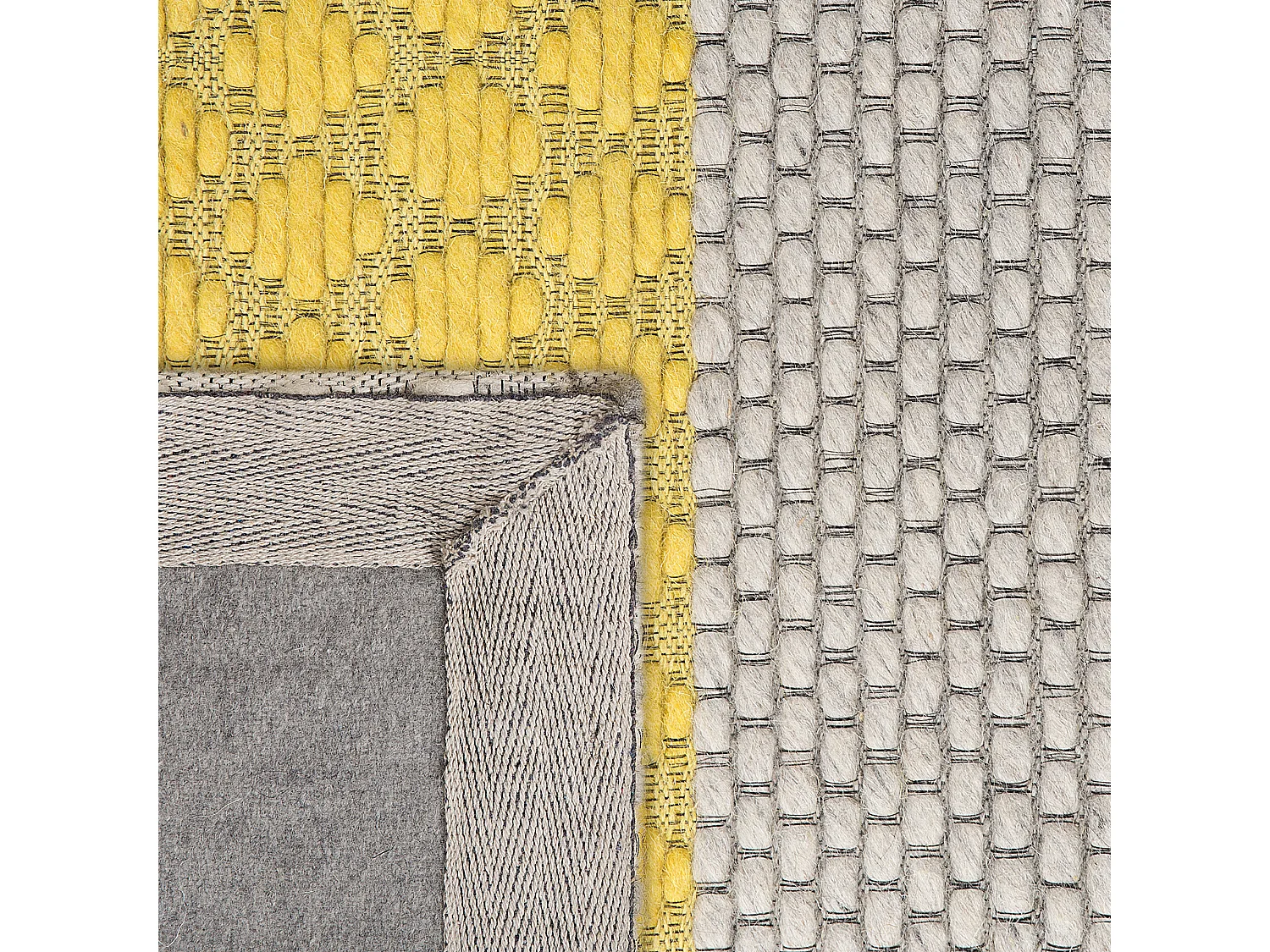 Tapis AKKAYA Jaune 80 x 150 cm Laine