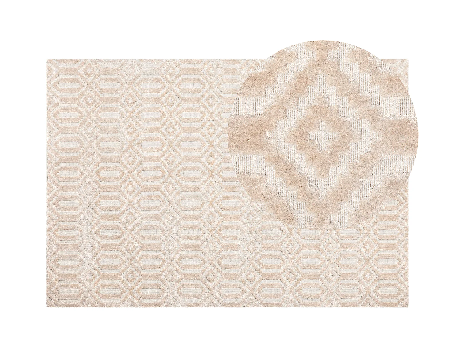 Tapis ADATEPE Beige 140 x 200 cm Soie artificielle