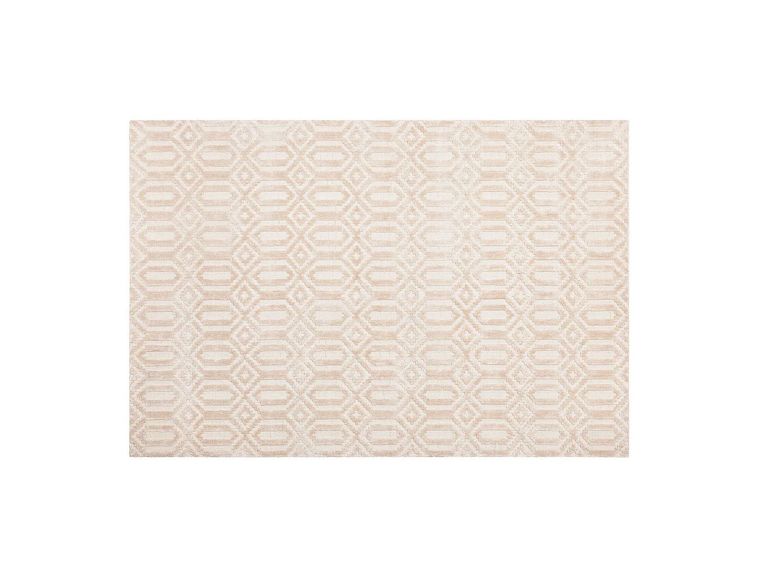 Vloerkleed viscose beige 140 x 200 cm ADATEPE