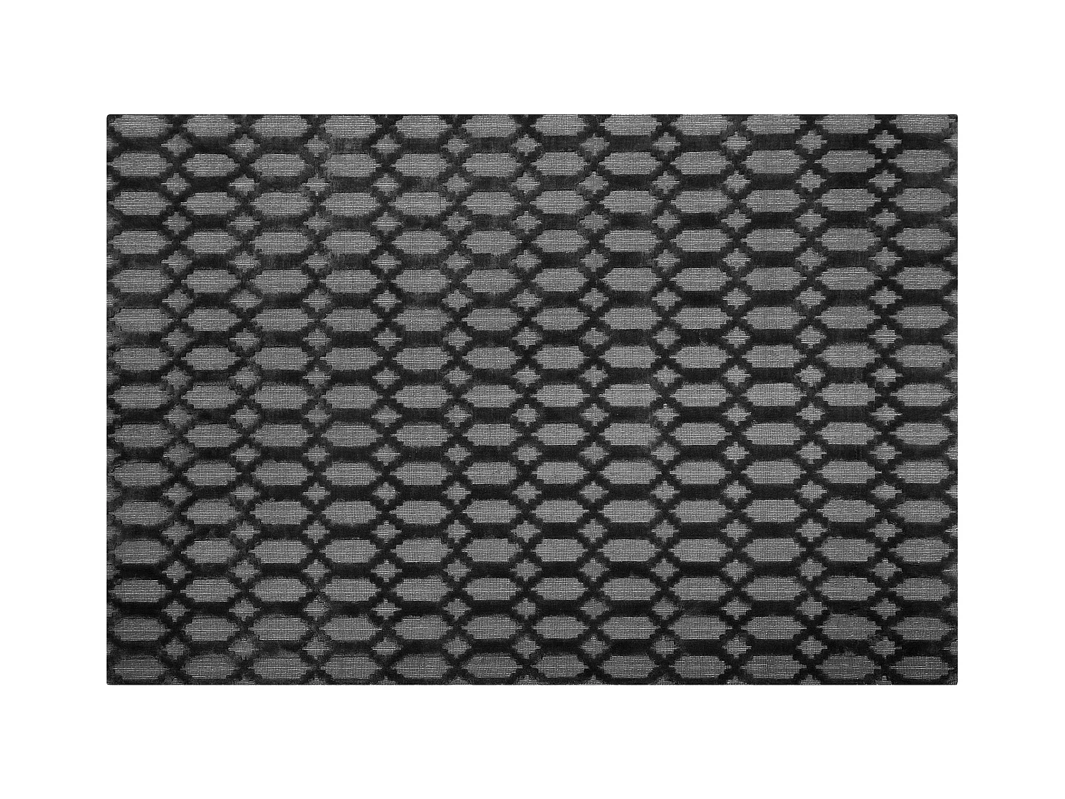 Teppich Dunkelgrau Viskose Rechteckig 160 x 230 cm Geometrisches Muster Cizre