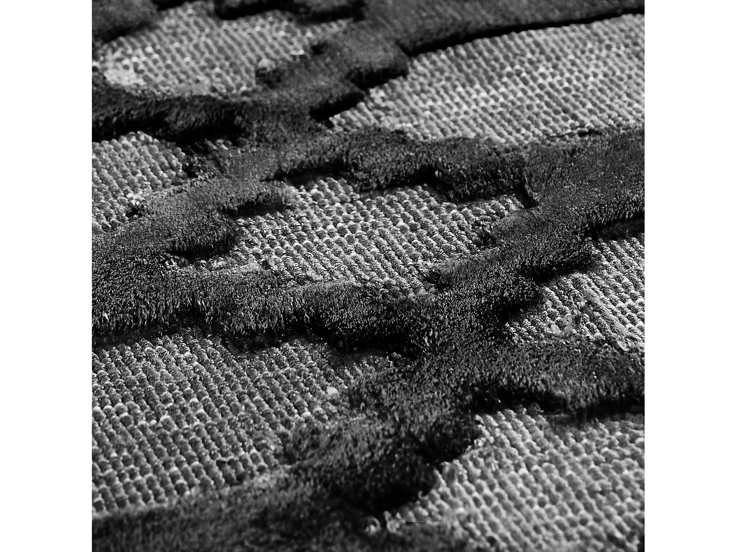 Tapis CIZRE Gris foncé 160 x 230 cm Soie artificielle