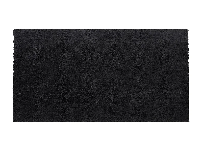 Tappeto shaggy nero 80 x 150 cm DEMRE