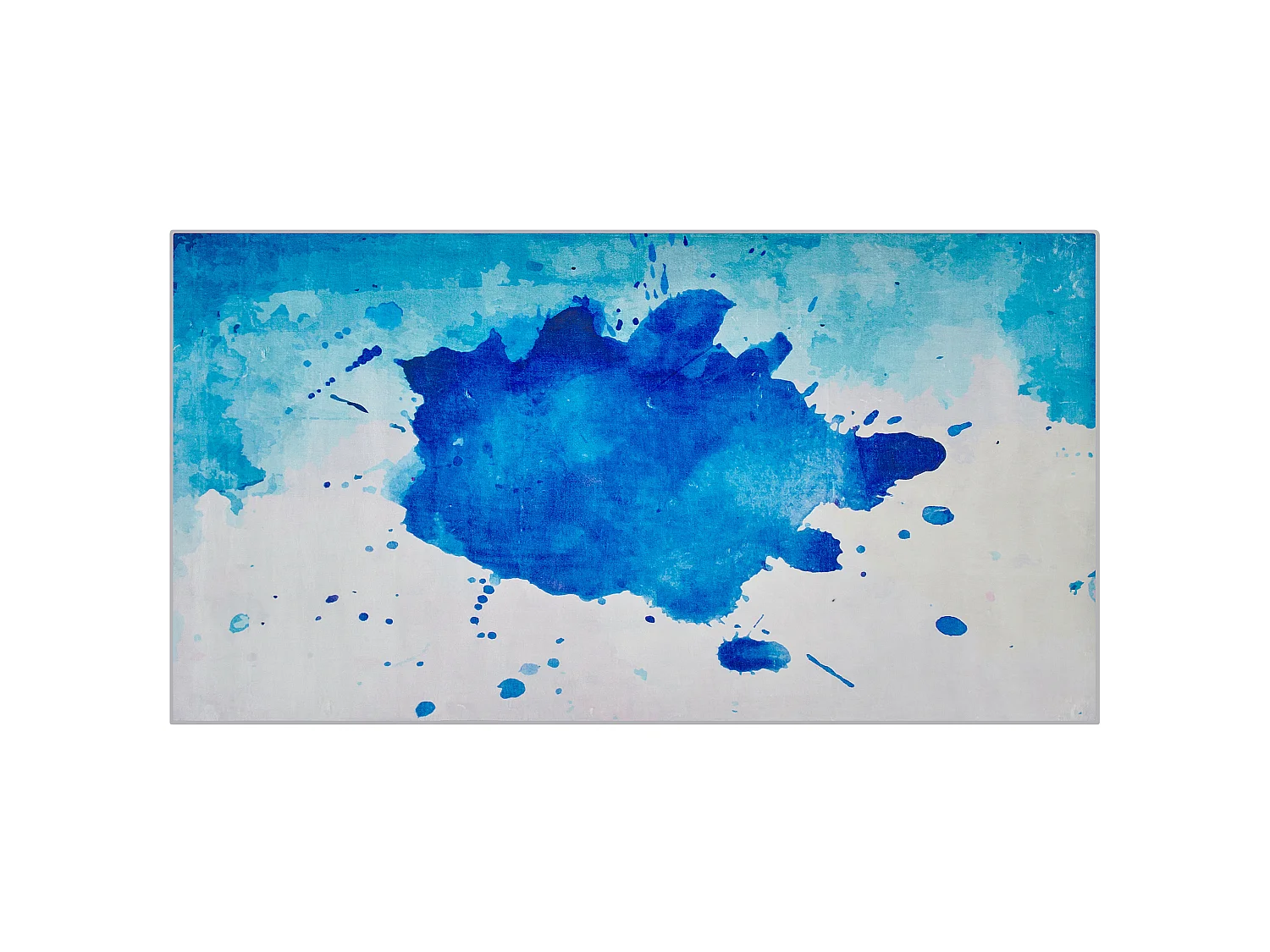 Tapis avec tache encre bleu 80 x 150 cm ODALAR