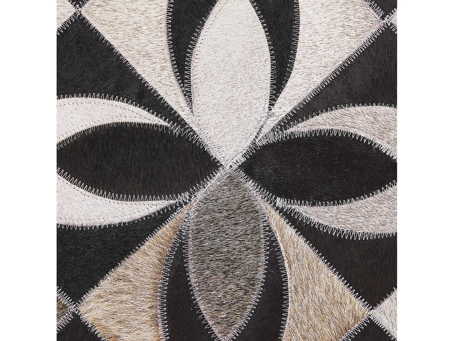 Tapis ISHAN 140 x 200 cm Cuir Multicolore