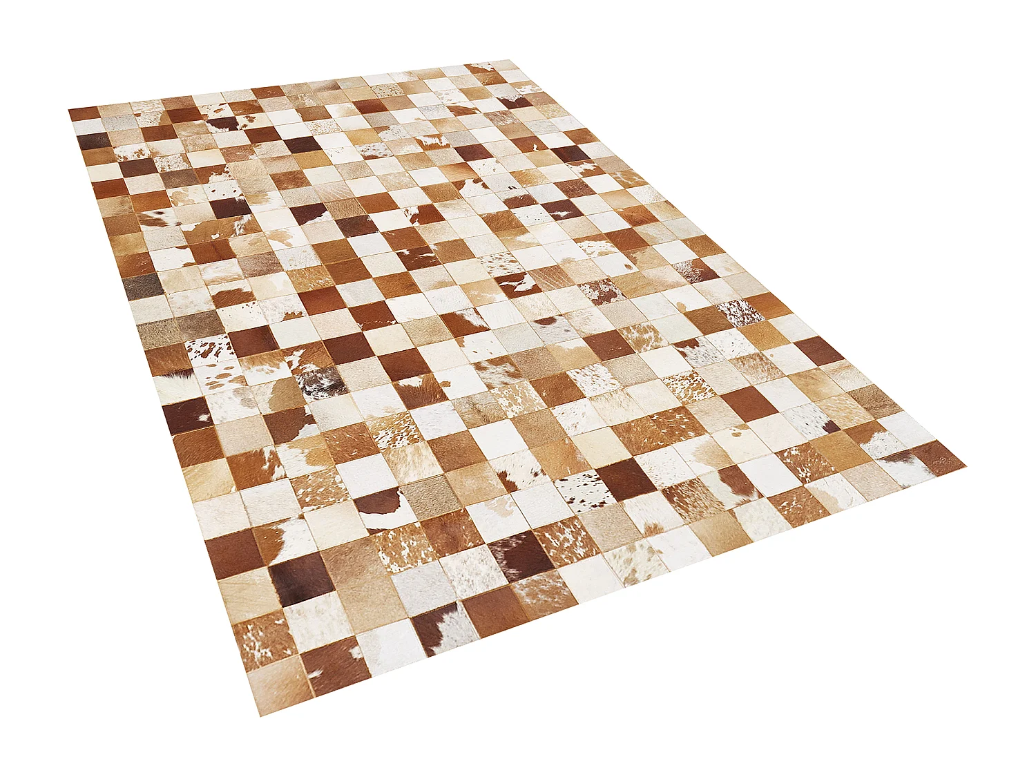 Vloerkleed CAMILI 160 x 230 cm Leer Bruin