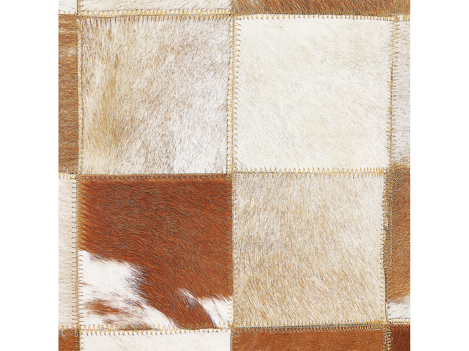 Vloerkleed CAMILI 160 x 230 cm Leer Bruin