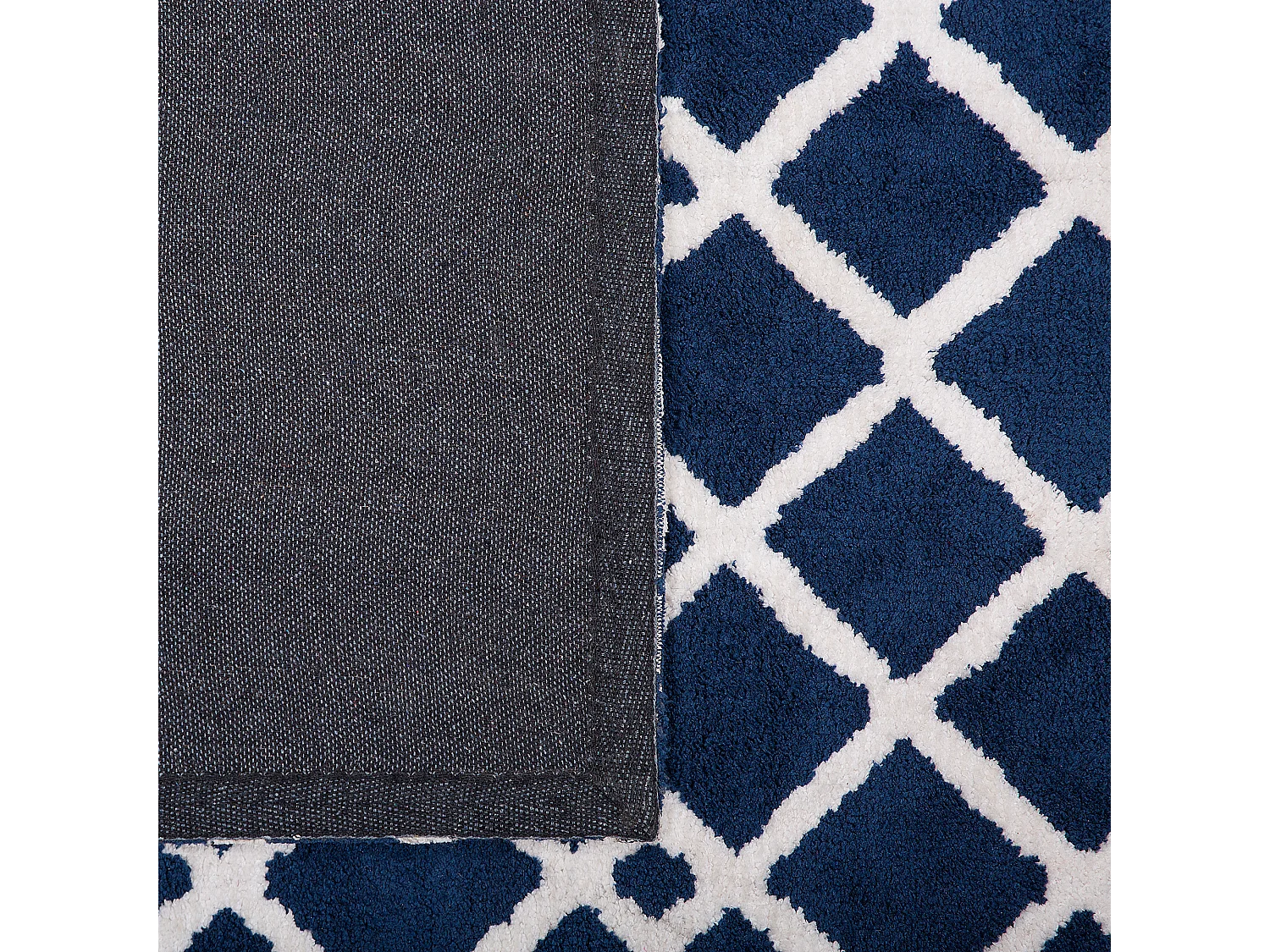 Vloerkleed polyester blauw 160 x 230 cm SERRES