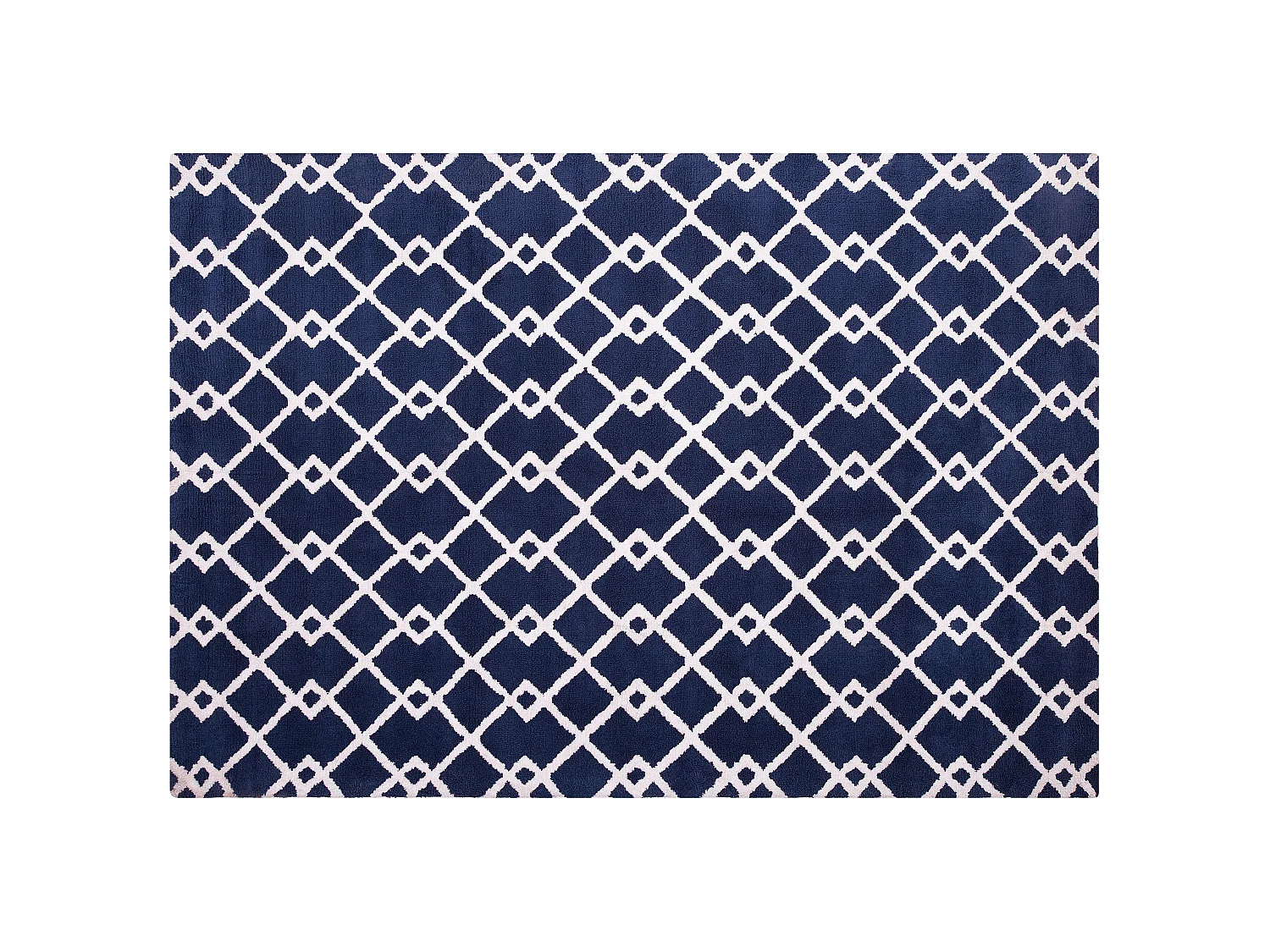 Tapis rectangulaire bleu 160 x 230 cm SERRES