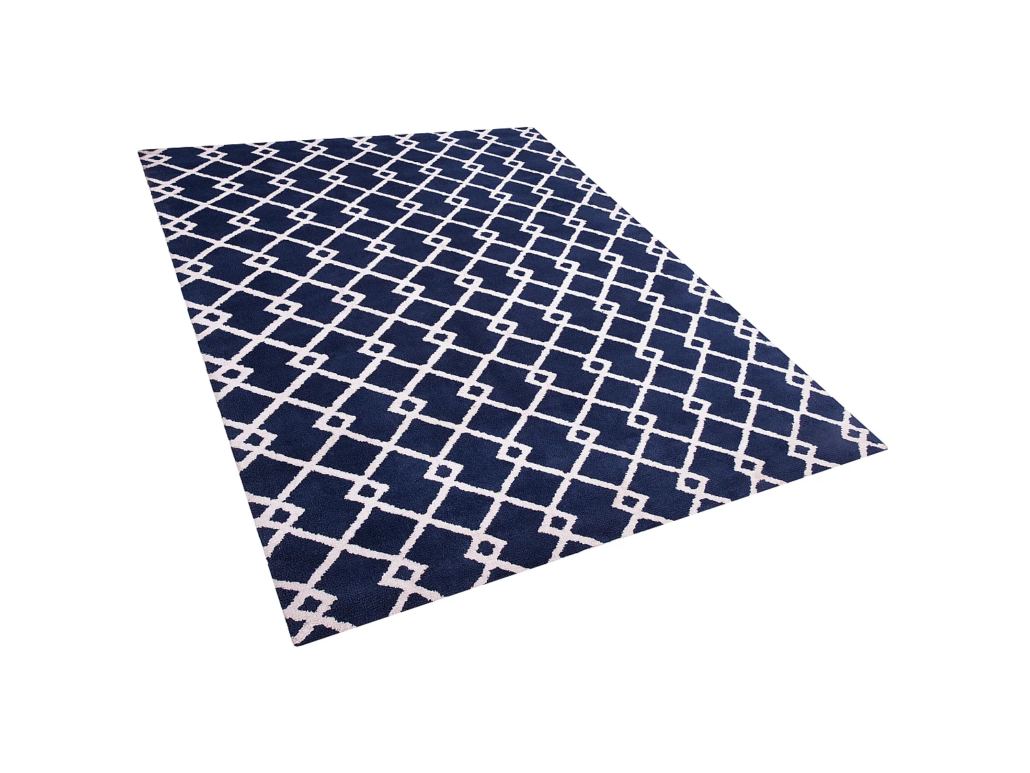 Tapis rectangulaire bleu 160 x 230 cm SERRES