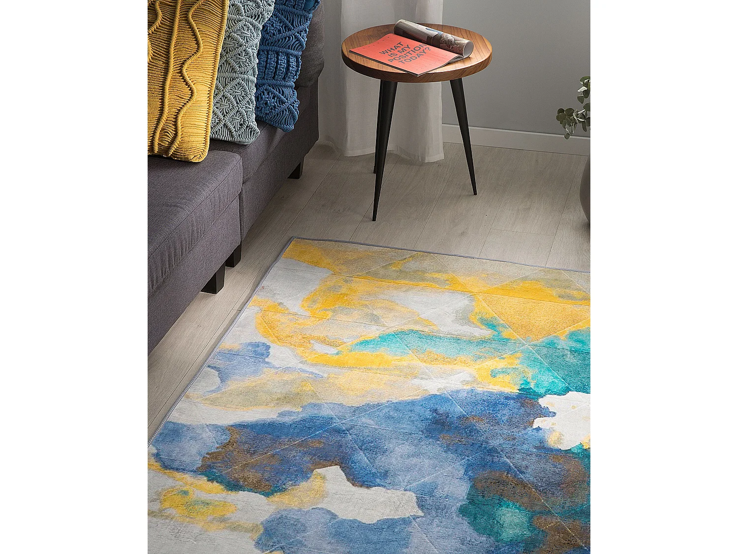 Vloerkleed polyester meerkleurig 160 x 230 cm CEYHAN