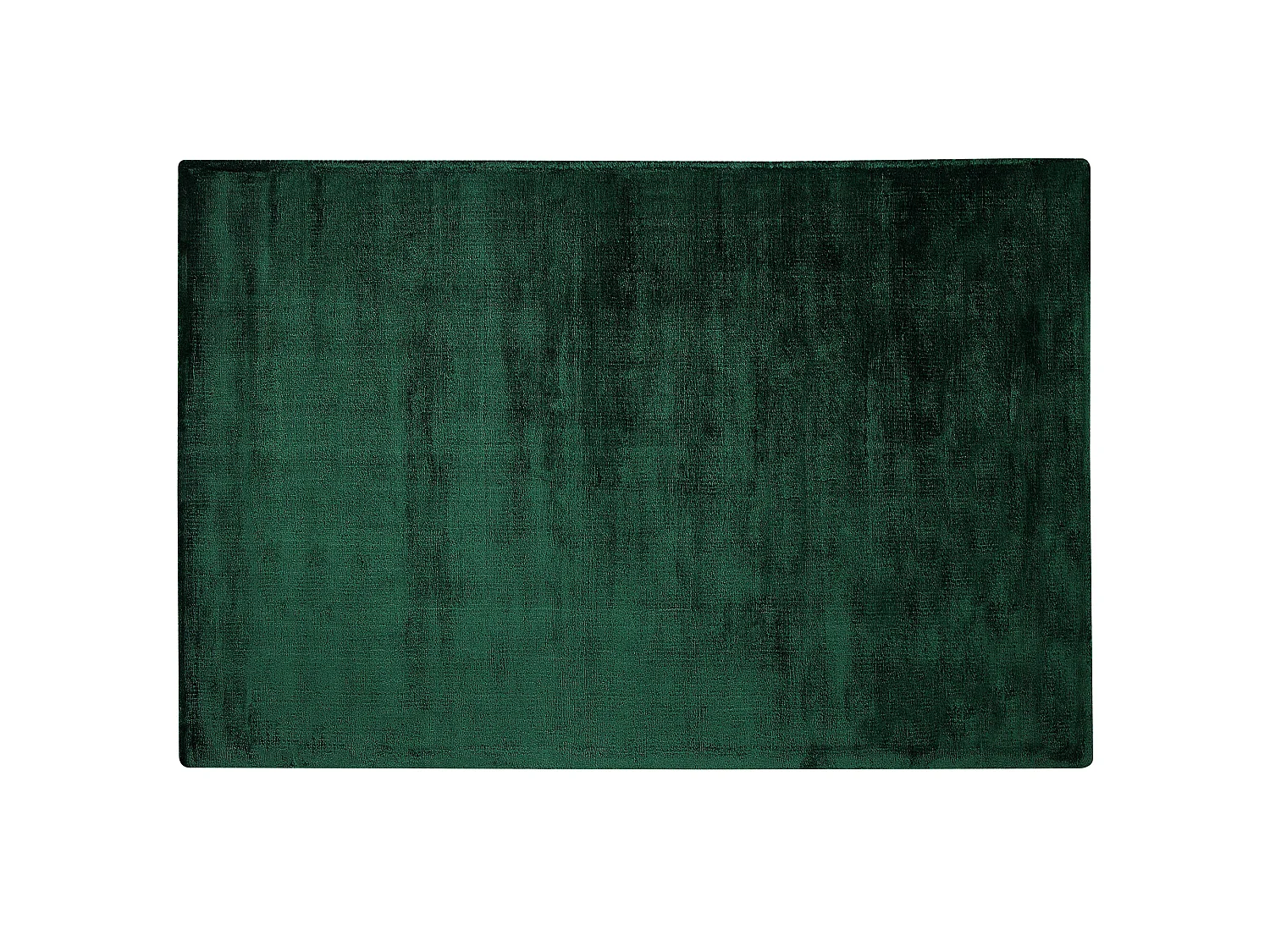 Teppich Viskose dunkelgrün 160 x 230 cm Kurzflor GESI II