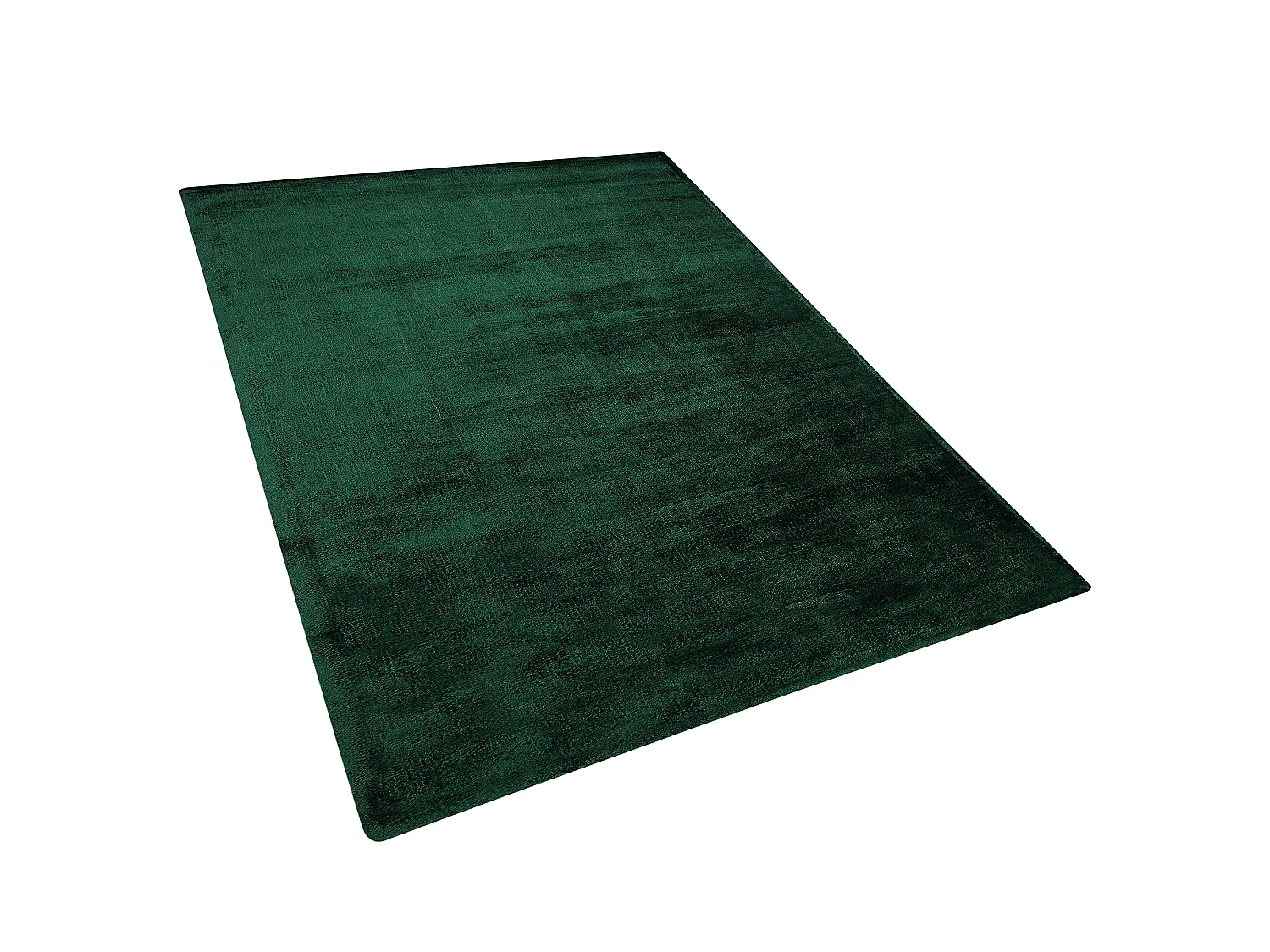 Teppich Viskose dunkelgrün 160 x 230 cm Kurzflor GESI II