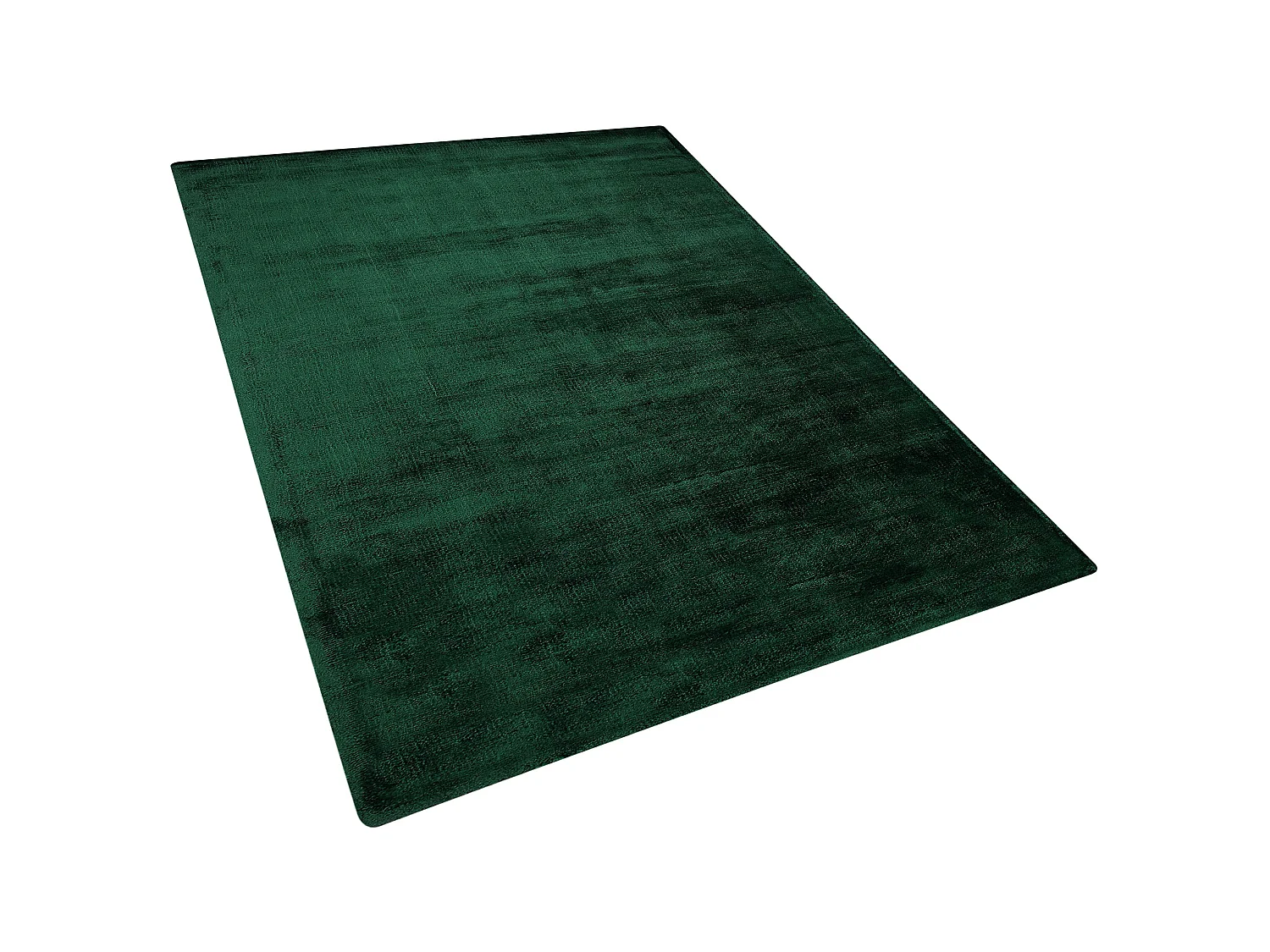 Teppich Viskose dunkelgrün 160 x 230 cm Kurzflor GESI II