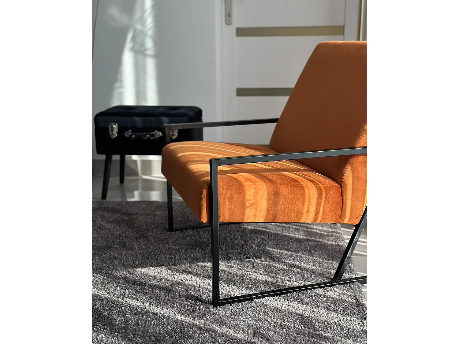 Shaggy Rug DEMRE Dark Grey 200 x 300 cm