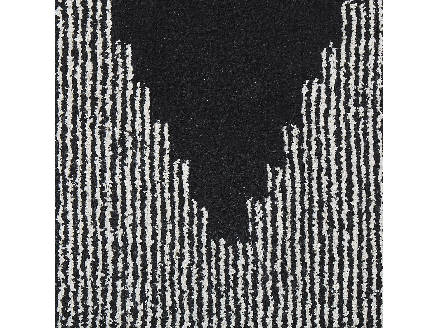 Tapis BATHINDA Noir/blanc 160 x 230 cm Coton