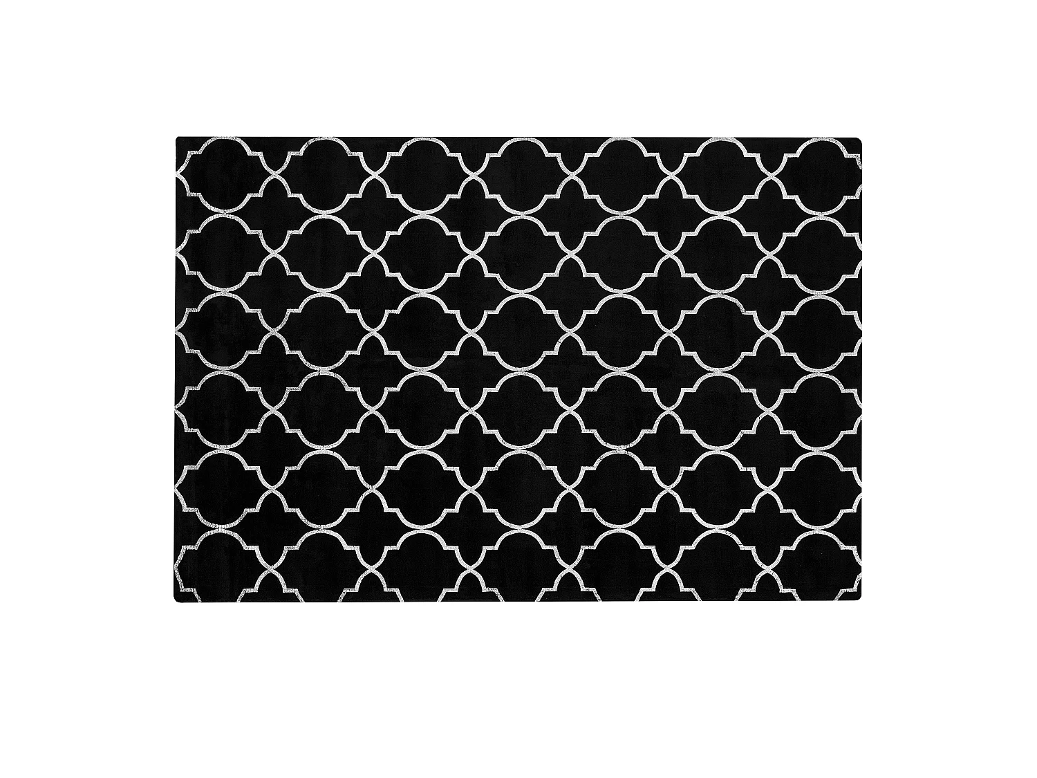 Tapis YELKI Noir 140 x 200 cm Soie artificielle