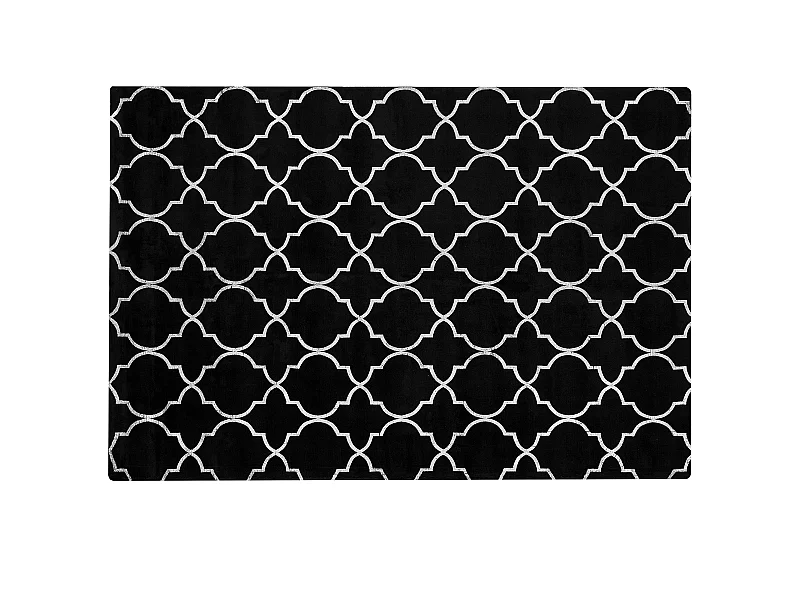 Tapis YELKI Noir 140 x 200 cm Soie artificielle