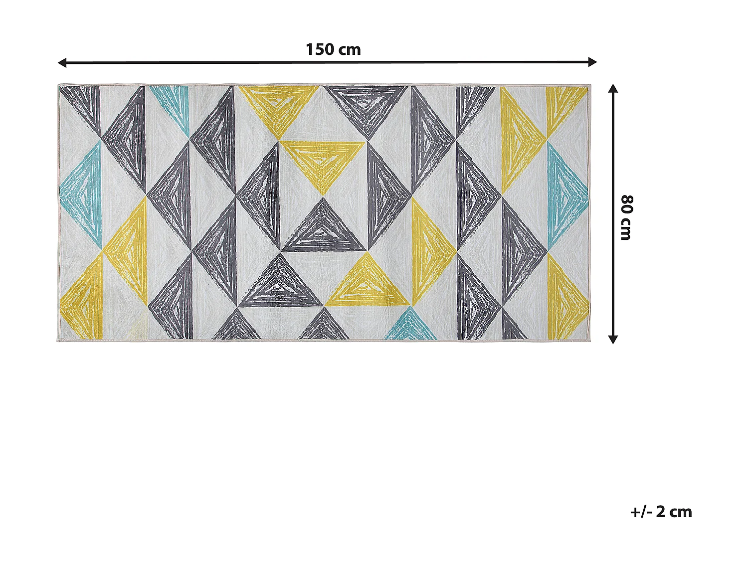 Tapete multicolor 80 x 150 cm KALEN