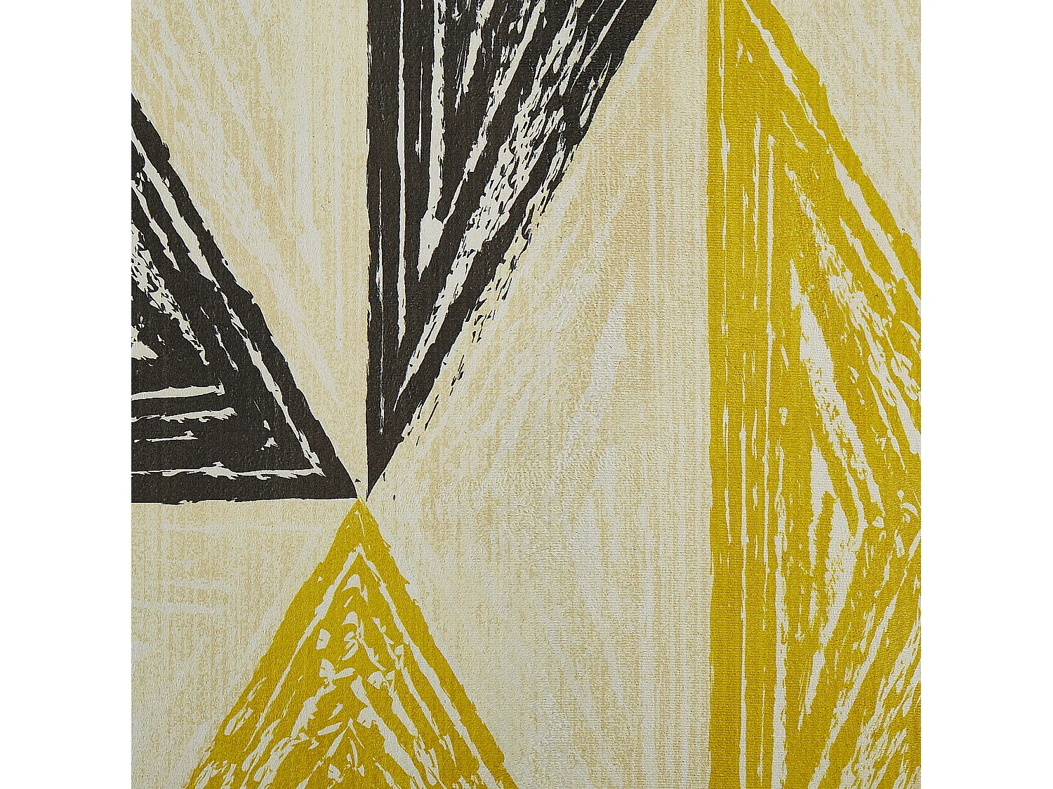 Teppich grau-gelb-mintgrün 140 x 200 cm Dreieckmuster Kurzflor KALEN