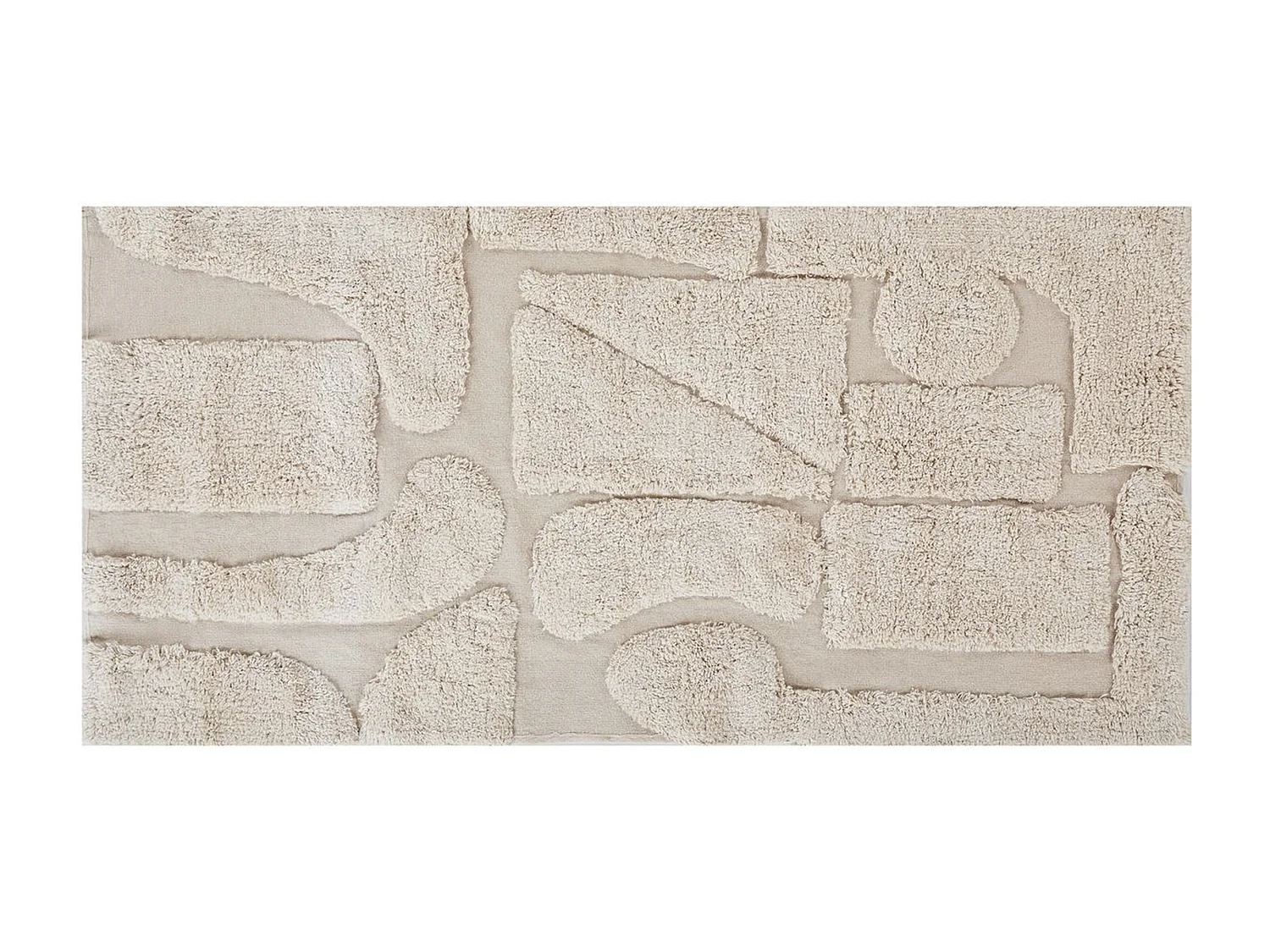 Vloerkleed katoen beige 80 x 150 cm DIYADIN