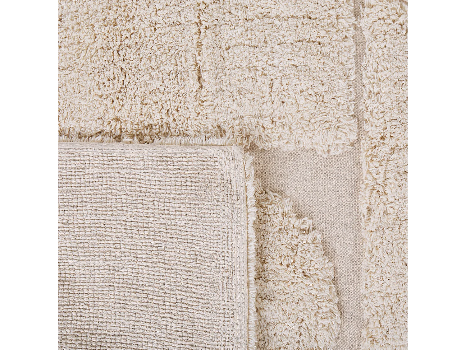Vloerkleed katoen beige 80 x 150 cm DIYADIN