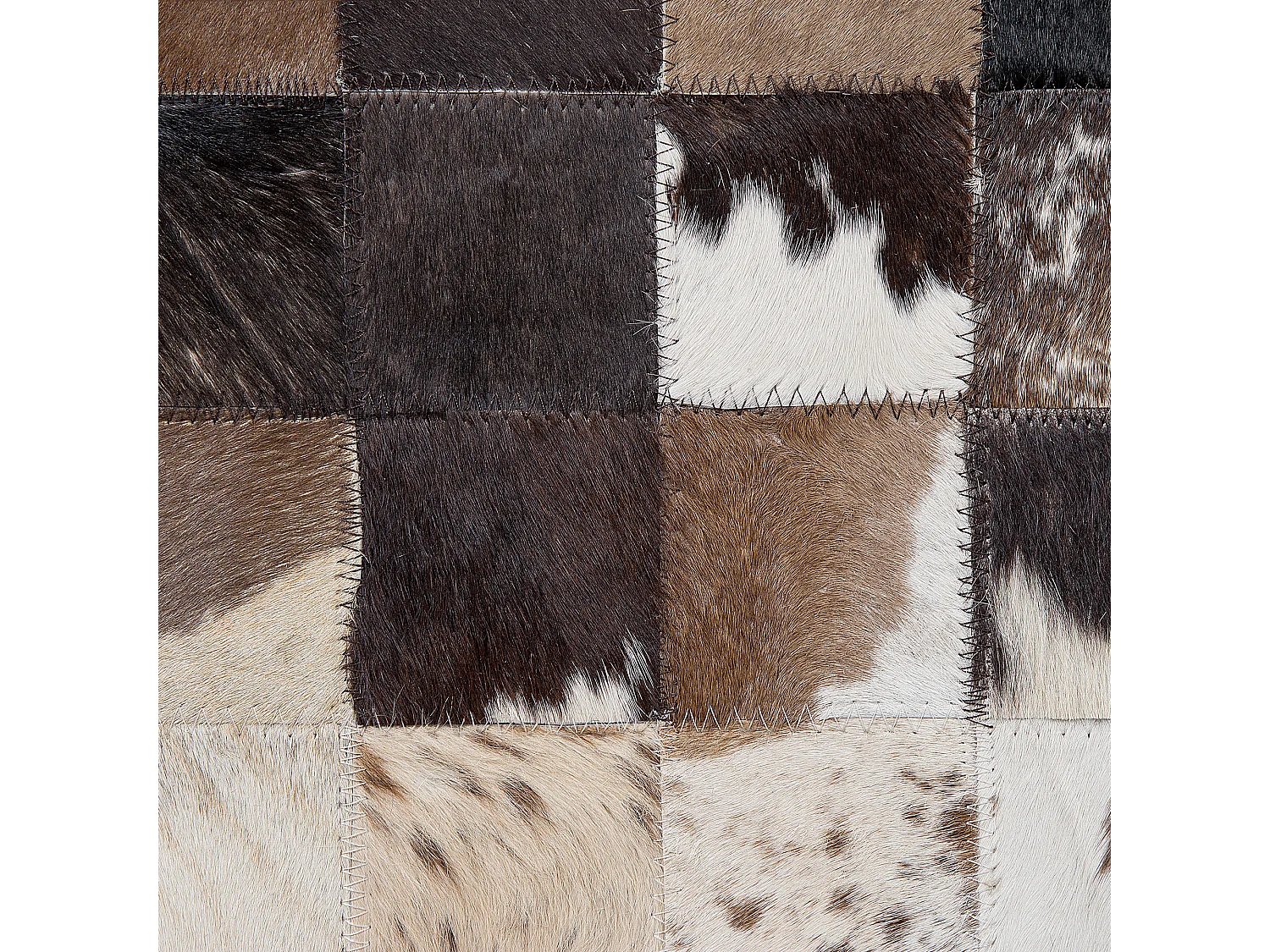 Vloerkleed OKCULU 140 x 200 cm Leer Bruin