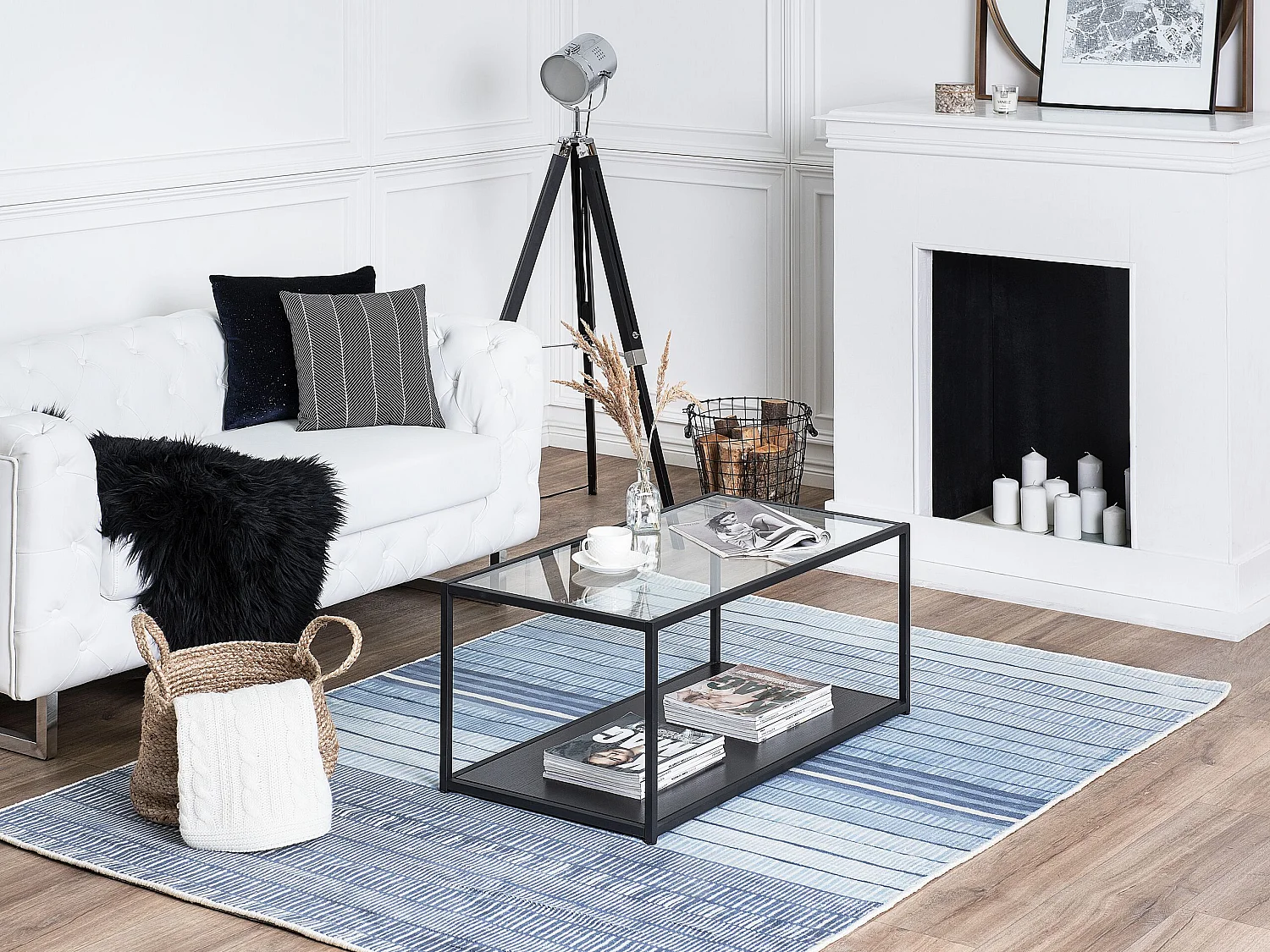 Tapete azul claro 160 x 230 cm YARDERE