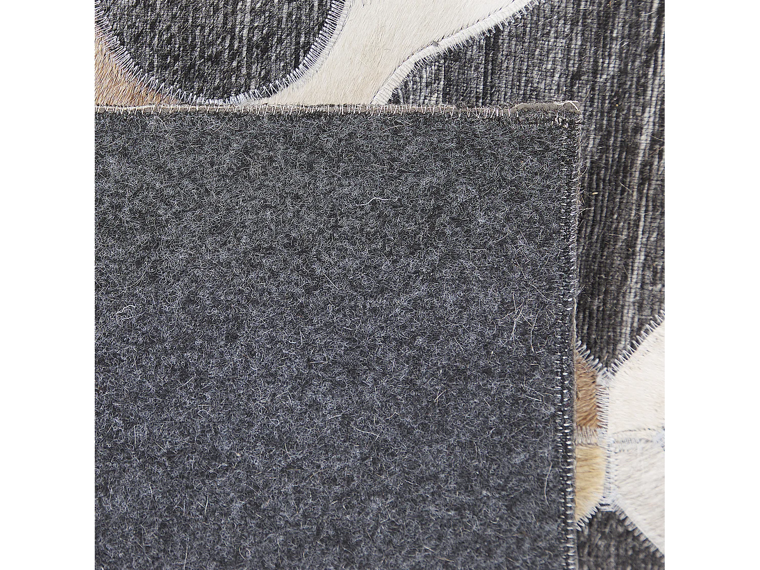 Tapis ROLUNAY Gris foncé 160 x 230 cm Cuir