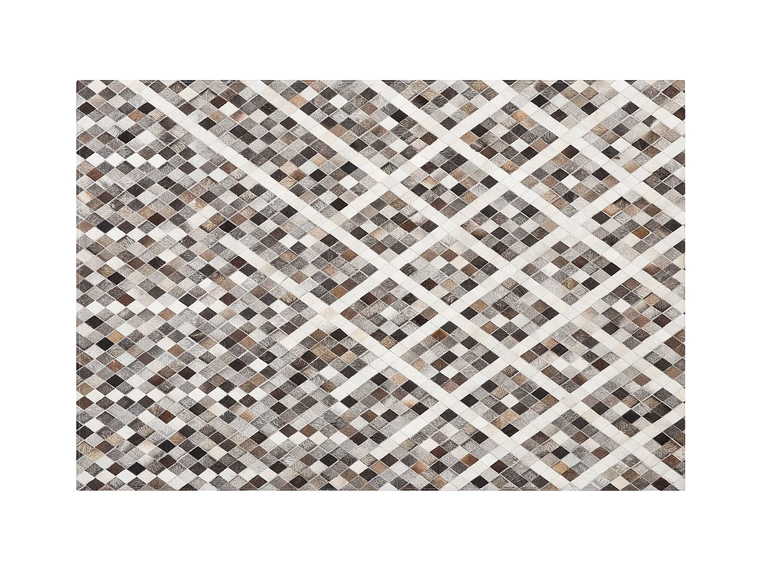 Vloerkleed AKDERE 160 x 230 cm Leer Bruin