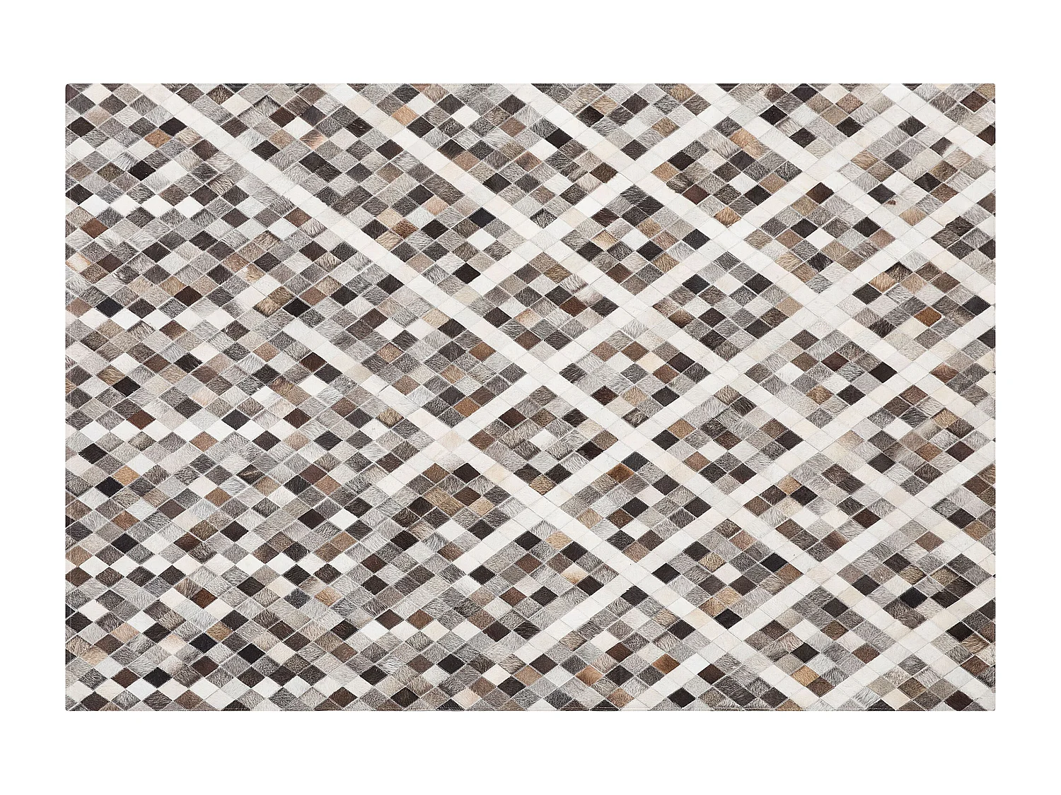Tapis AKDERE 160 x 230 cm Cuir Marron