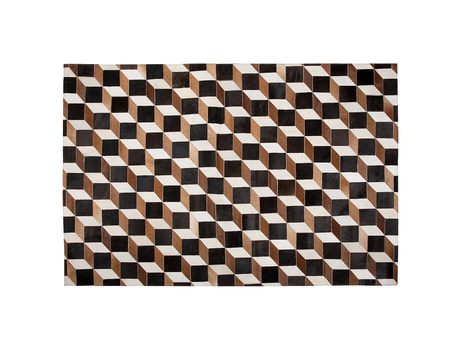 Tapete ALPKOY 140 x 200 cm Pele Castanho