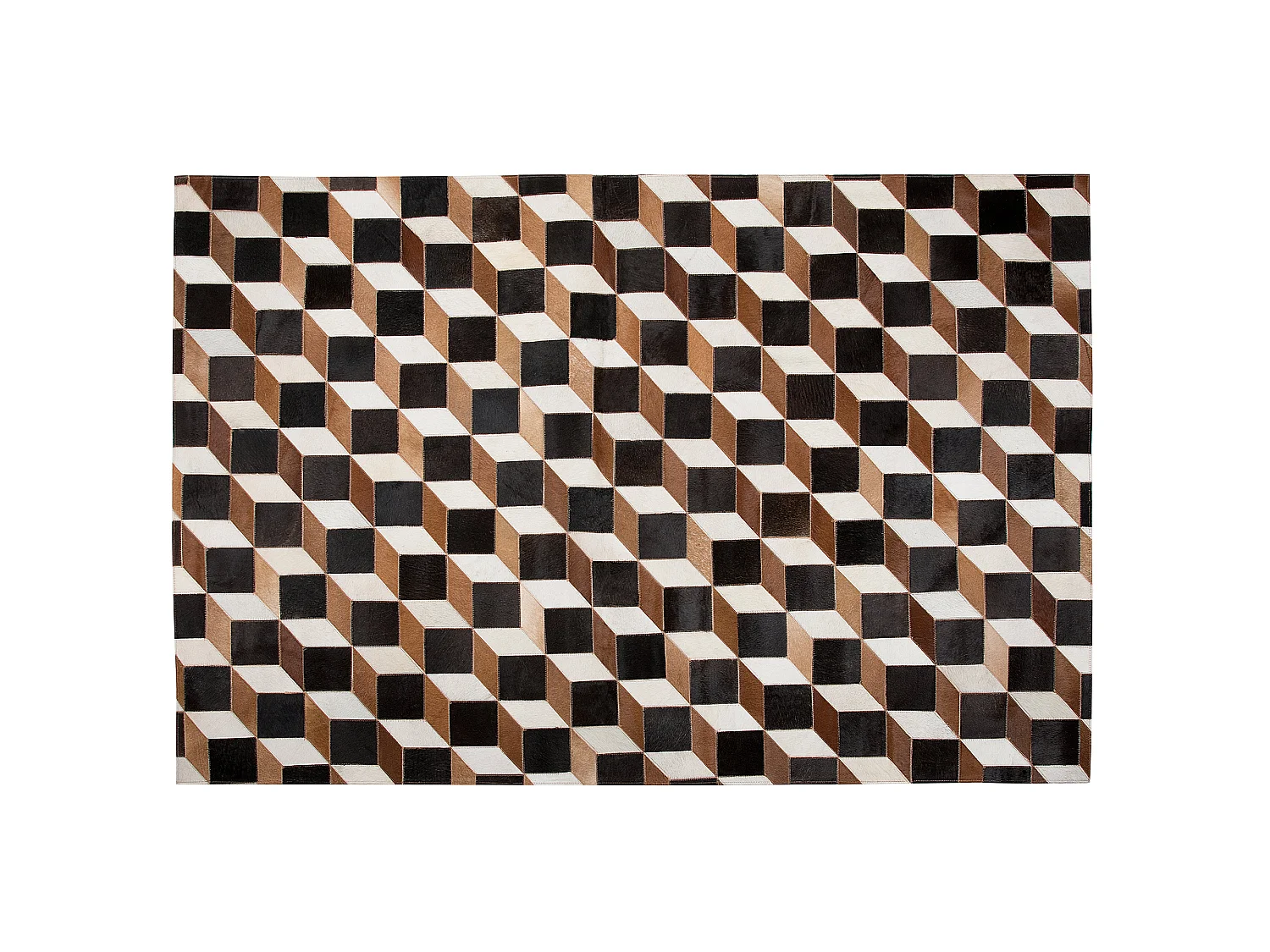 Tappeto ALPKOY 140 x 200 cm Pelle naturale Marrone