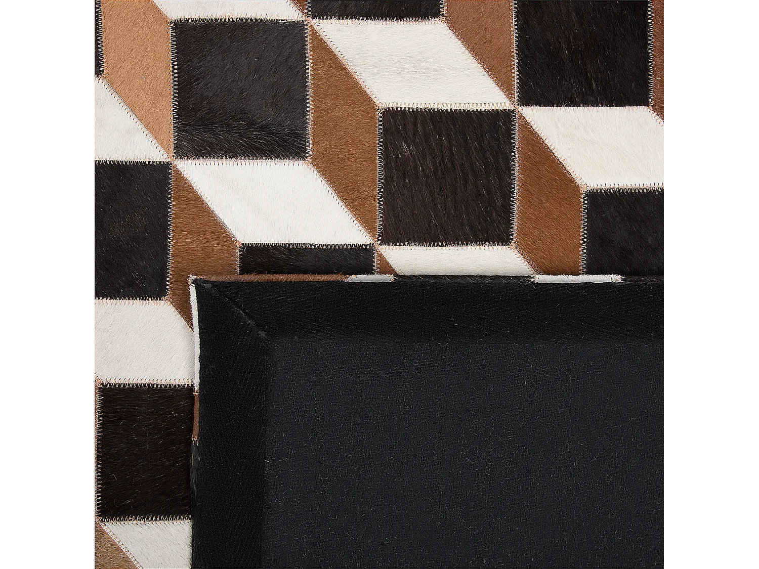 Tappeto ALPKOY 140 x 200 cm Pelle naturale Marrone