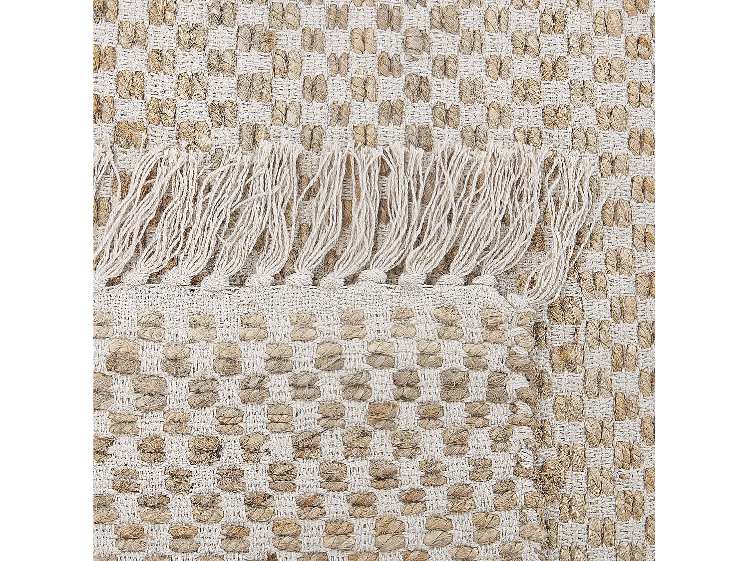 Tappeto in iuta 140 x 200 cm beige ZERDALI