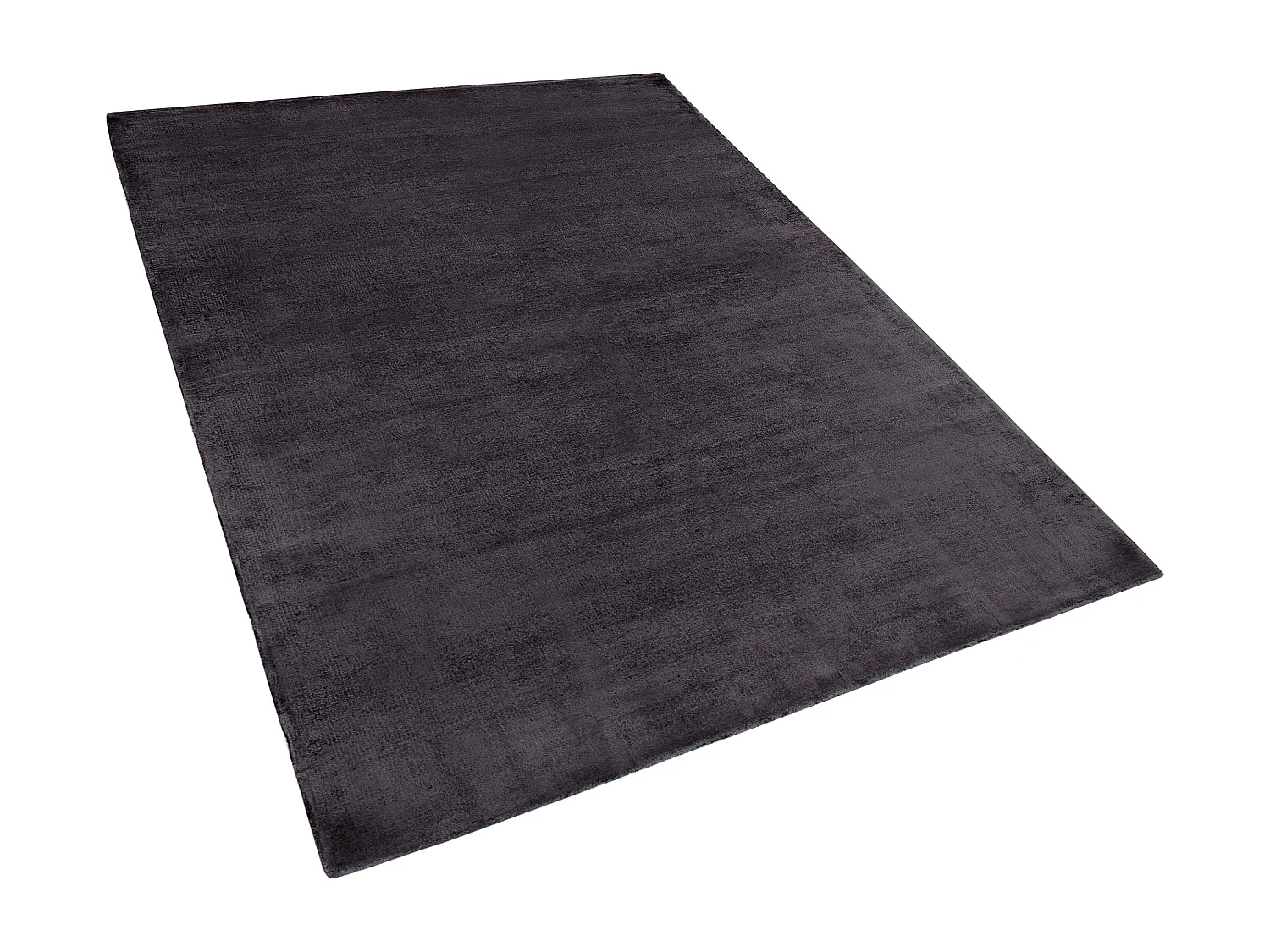 Vloerkleed viscose donkergrijs 140 x 200 cm GESI II