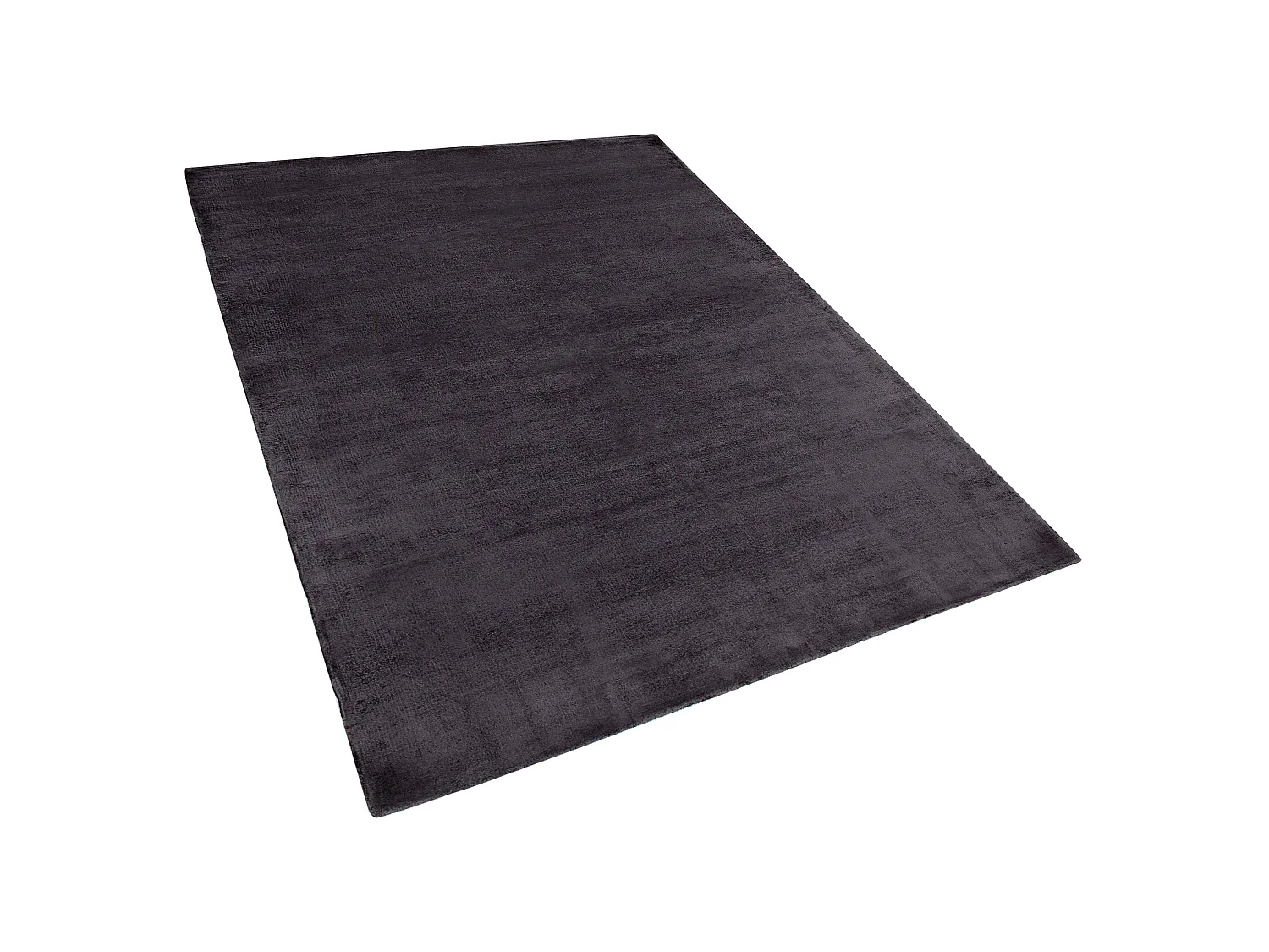 Vloerkleed viscose donkergrijs 140 x 200 cm GESI II