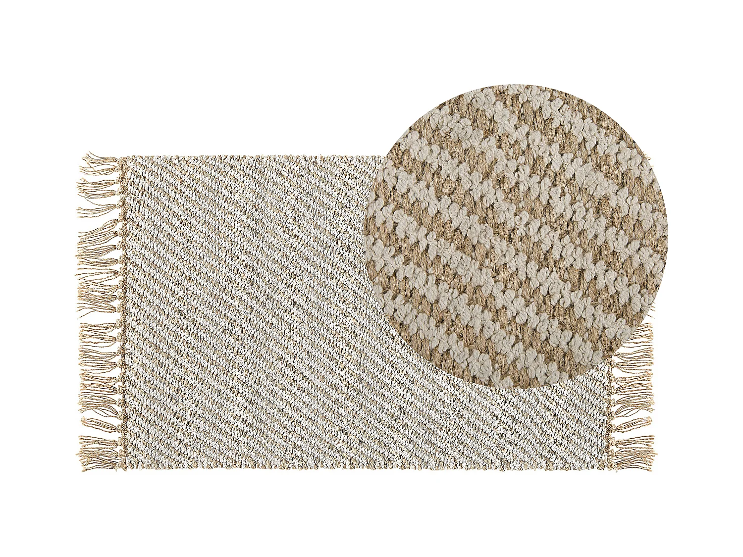 Tapis ALADAG Beige 50 x 80 cm Jute