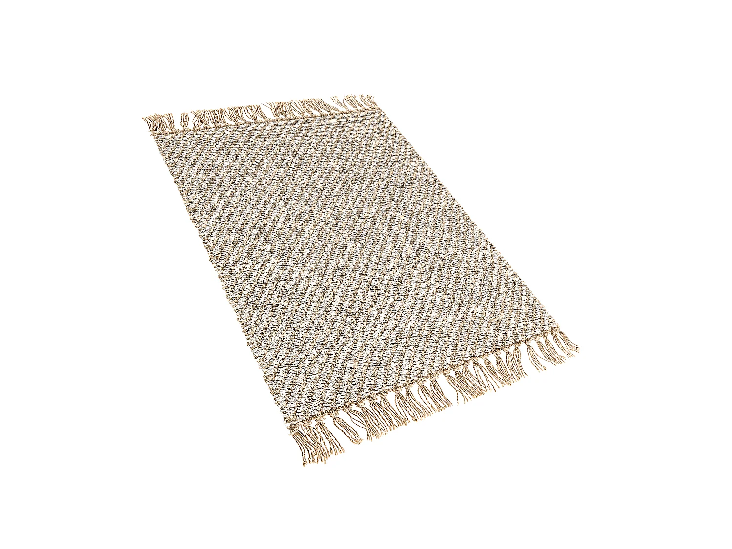 Vloerkleed ALADAG 50 x 80 cm Jute Beige