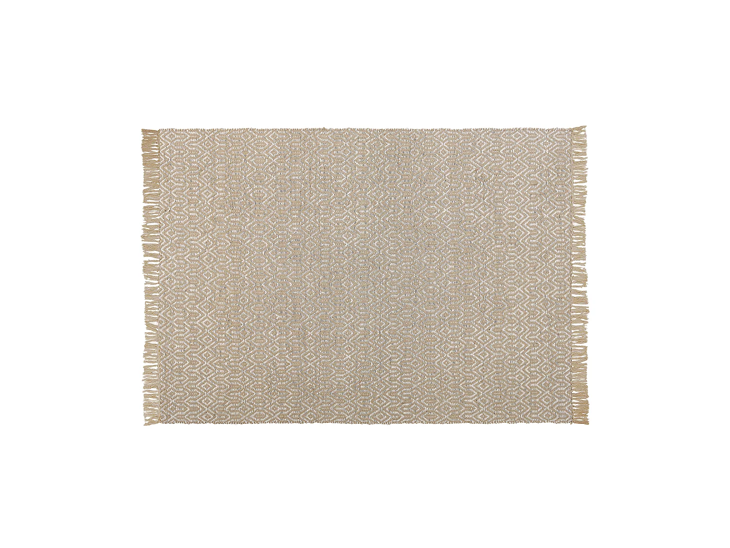 Vloerkleed POZANTI 140 x 200 cm Jute Beige