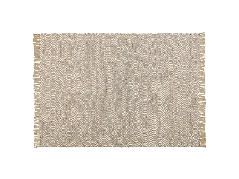 Tappeto in iuta 140 x 200 cm beige POZANTI