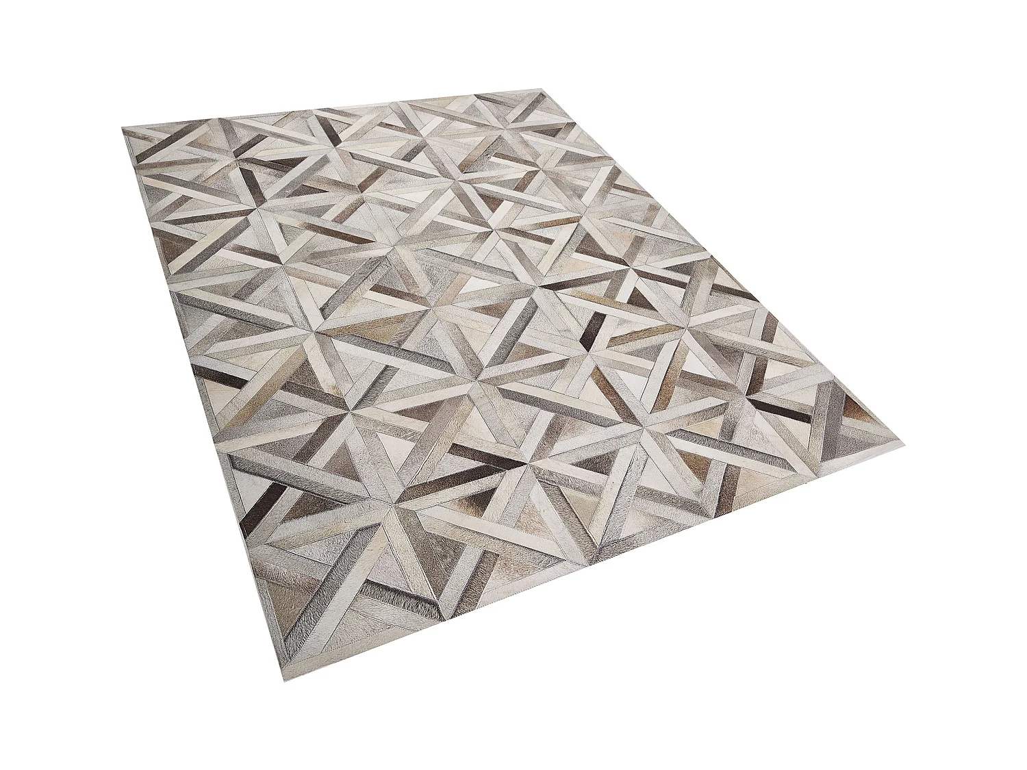 Tapis TAYTAN Beige 140 x 200 cm Cuir